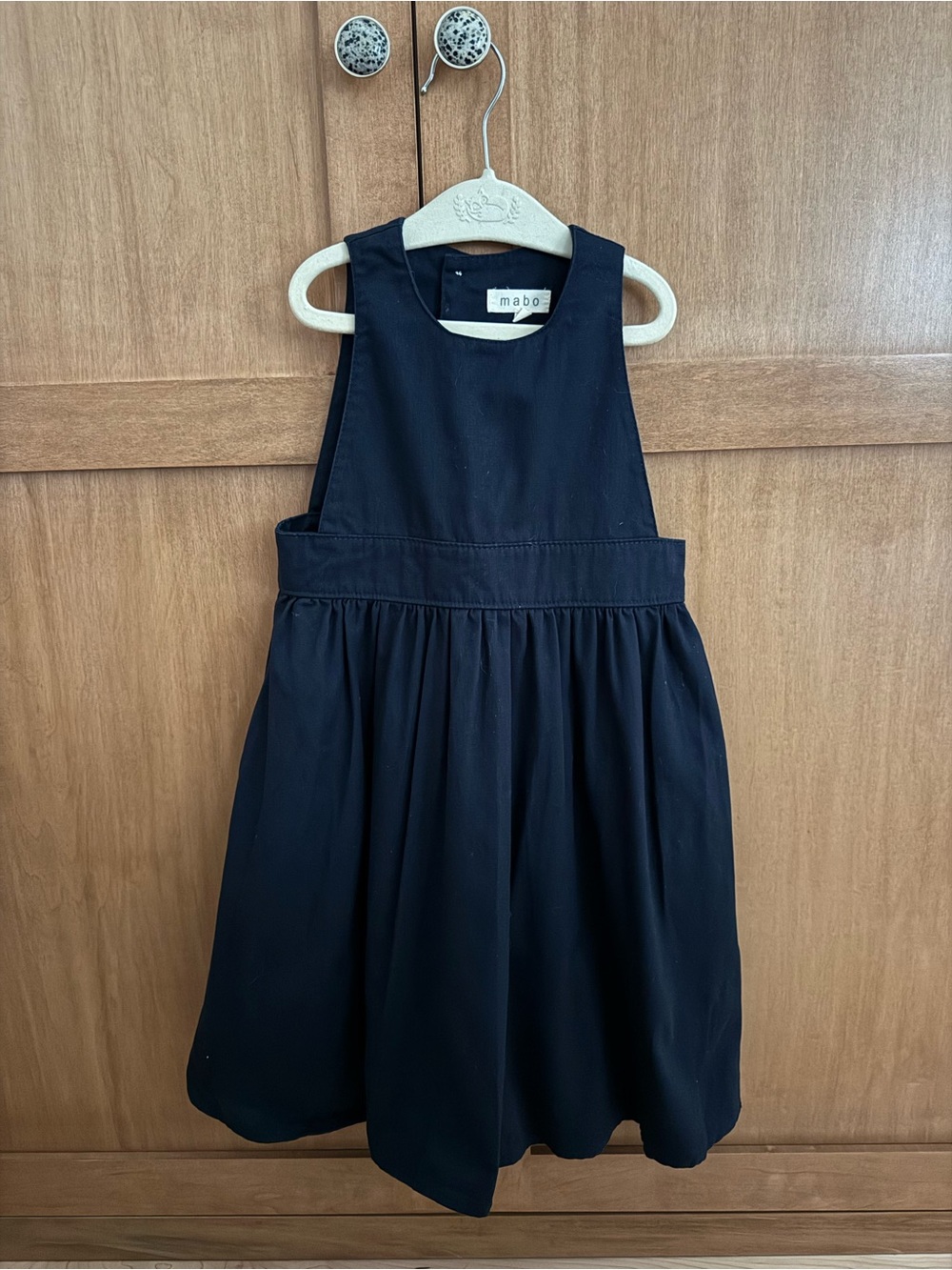 Mabo Girls Navy Pleated Jumper Dress Size 6/7